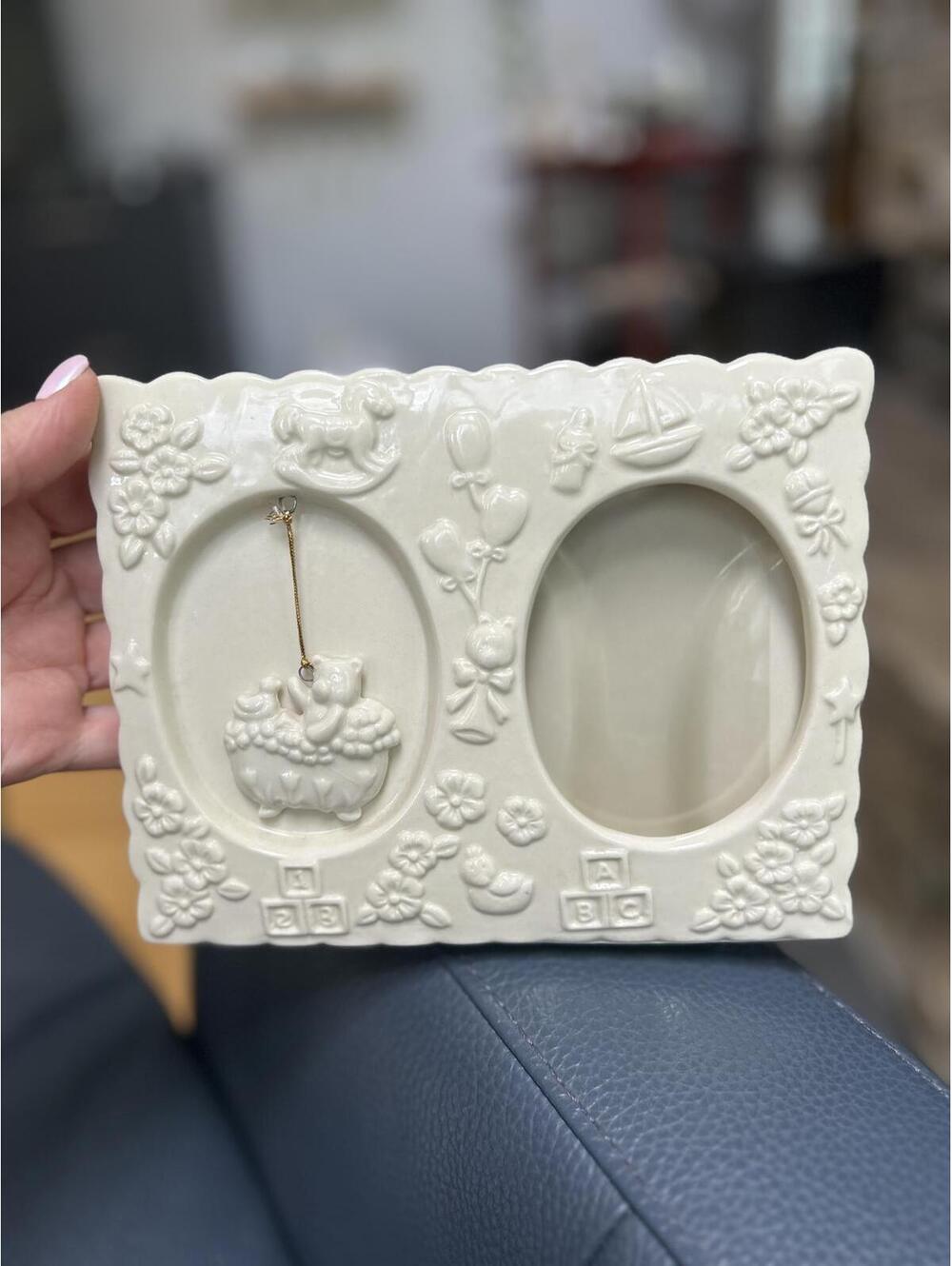 Greenbrier Special Moments Baby Picture Frame Ceramic